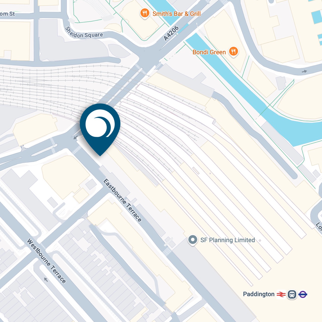 Map showing location of Ama Capital office